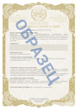 Образец Сертификат СТО 01.064.00220722.2-2020 Новомосковск Сертификат СТО 01.064.00220722.2-2020 